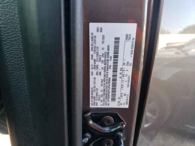 2018 FORD F150 SUPER - 1FTEW1EP7JFA78564