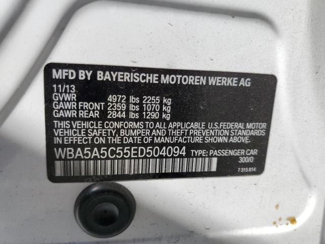 VIN WBA5A5C55ED504094 2014 BMW 5 Series, 528 I no.12