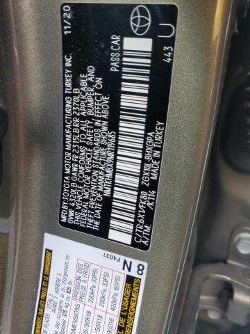 2021 TOYOTA C-HR XLE - NMTKHMBX9MR119685