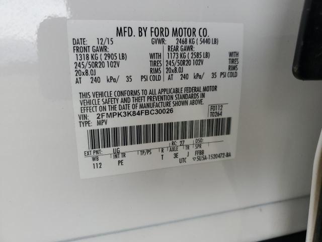 2015 FORD EDGE TITAN - 2FMPK3K84FBC30026