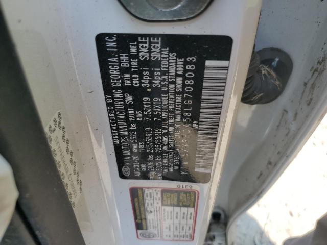 2020 KIA SORENTO 5XYPHDA58LG708083