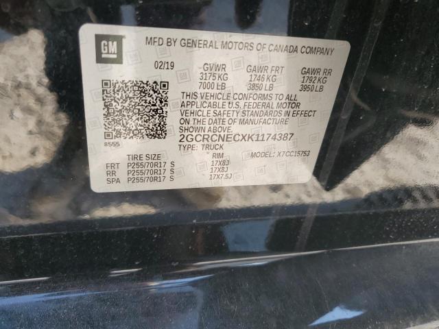 2019 CHEVROLET SILVERADO - 2GCRCNECXK1174387