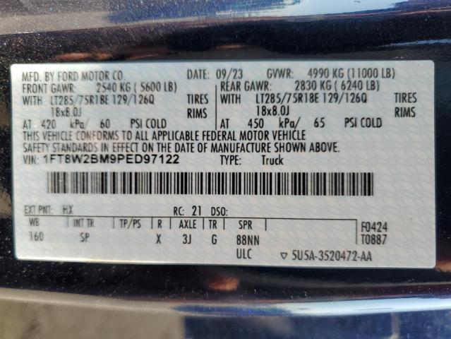 2023 FORD F250 SUPER - 1FT8W2BM9PED97122