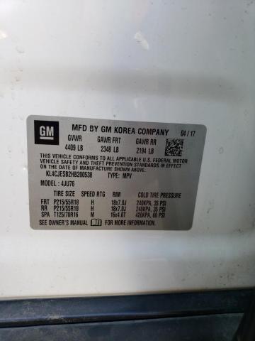 2017 BUICK ENCORE PRE - KL4CJESB2HB200538