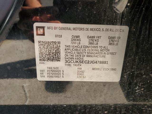 3GCUKSEC2JG478881 2018 CHEVROLET ALL Models