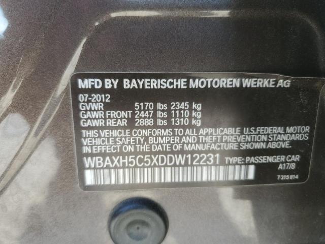 VIN WBAXH5C5XDDW12231 2013 BMW 5 Series, 528 XI no.12