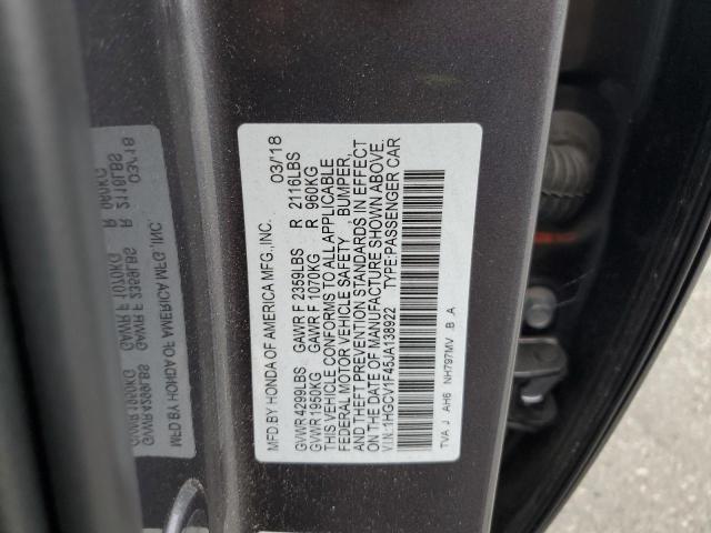 2018 HONDA ACCORD EX - 1HGCV1F45JA138922