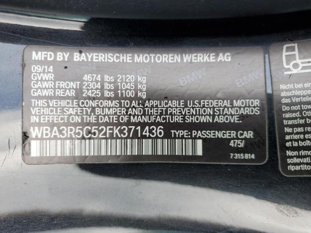 VIN WBA3R5C52FK371436 2015 BMW 4 Series, 435 XI no.13