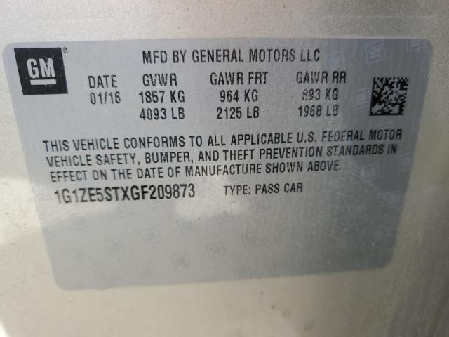 2016 CHEVROLET MALIBU LT - 1G1ZE5STXGF209873