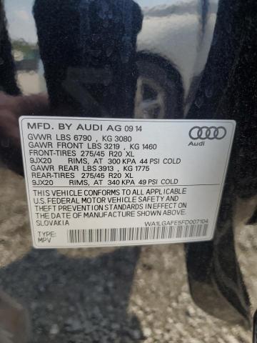2015 AUDI Q7 PREMIUM - WA1LGAFE5FD007104