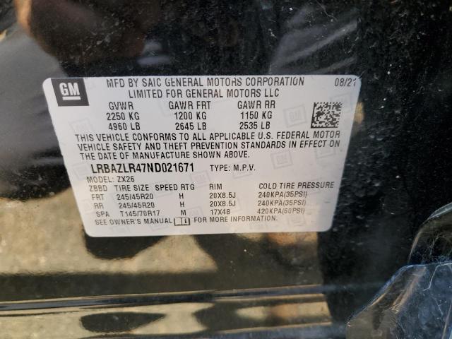 VIN LRBAZLR47ND021671 2022 Buick Envision, Preferred no.13