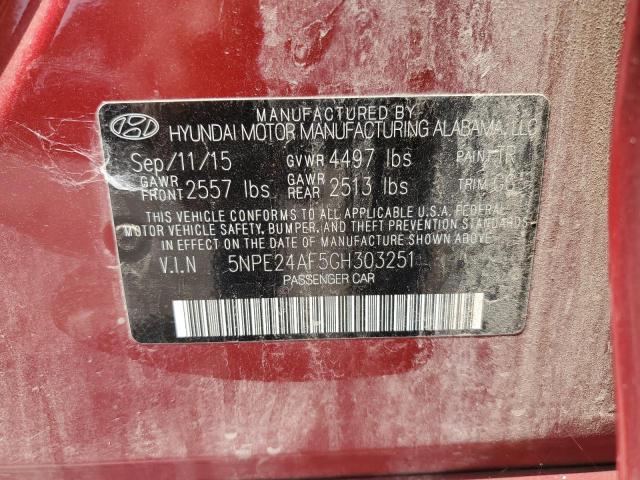 2016 HYUNDAI SONATA SE - 5NPE24AF5GH303251