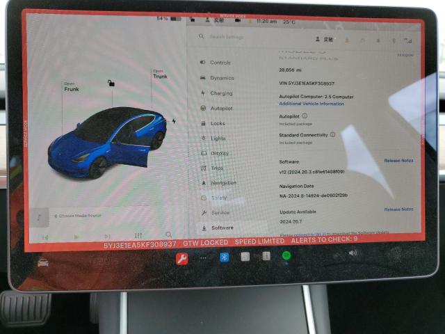 2019 TESLA MODEL 3 - 5YJ3E1EA5KF308937