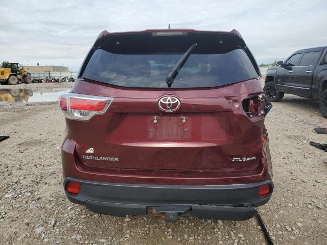 VIN 5TDJKRFH9ES055566 2014 Toyota Highlander, Xle no.6