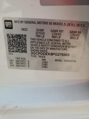 2023 CHEVROLET SILVERADO - 3GCPDDEK8PG276503