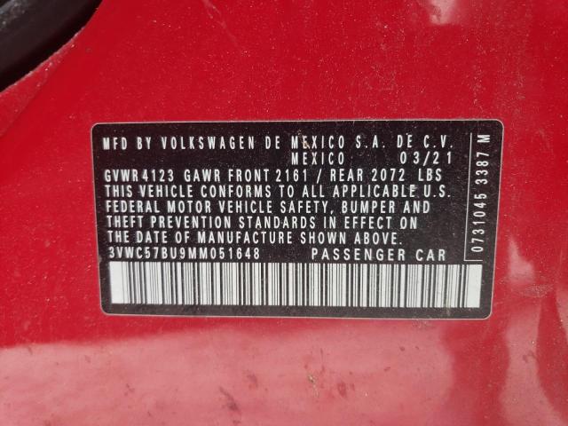 2021 VOLKSWAGEN JETTA S - 3VWC57BU9MM051648