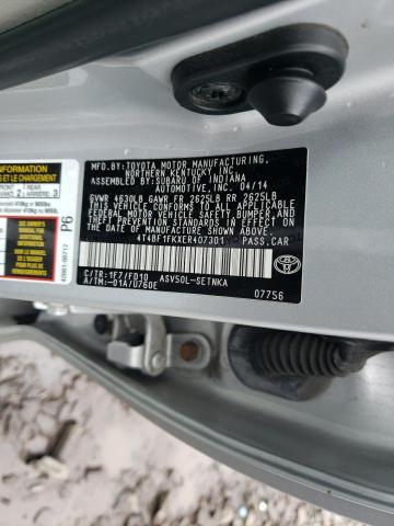 VIN 4T4BF1FKXER407301 2014 Toyota Camry, L no.12