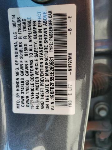 2014 HONDA CIVIC LX 19XFB2F55EE269581  68686194