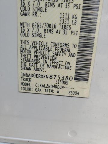 2019 NISSAN FRONTIER S - 1N6AD0ERXKN875380