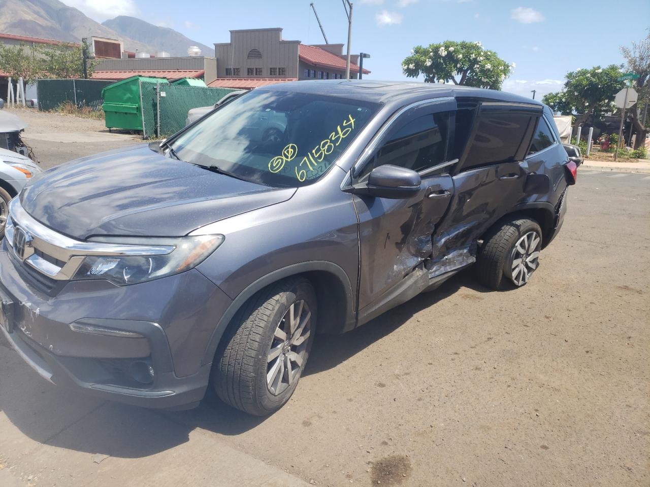 Lot #2795090625 2021 HONDA PILOT EXL