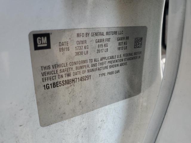 2017 CHEVROLET CRUZE LT - 1G1BE5SM8H7149291