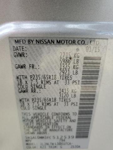 VIN 5N1AL0MM3FC512539 2015 Infiniti QX60 no.13