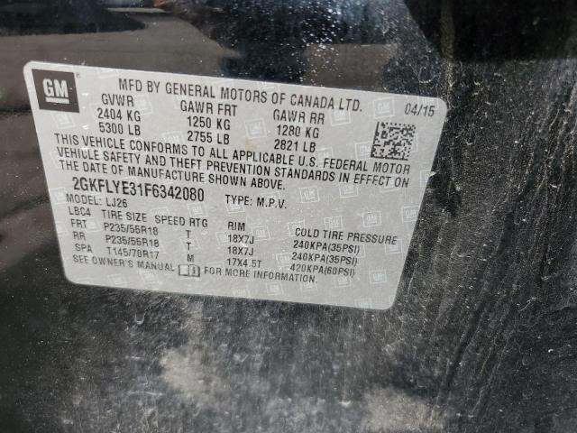 VIN 2GKFLYE31F6342080 2015 GMC Terrain, Slt no.13