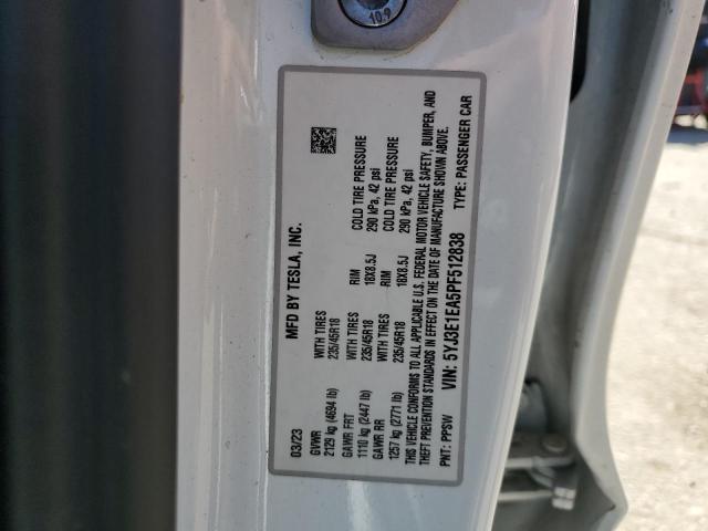 2023 TESLA MODEL 3 - 5YJ3E1EA5PF512838