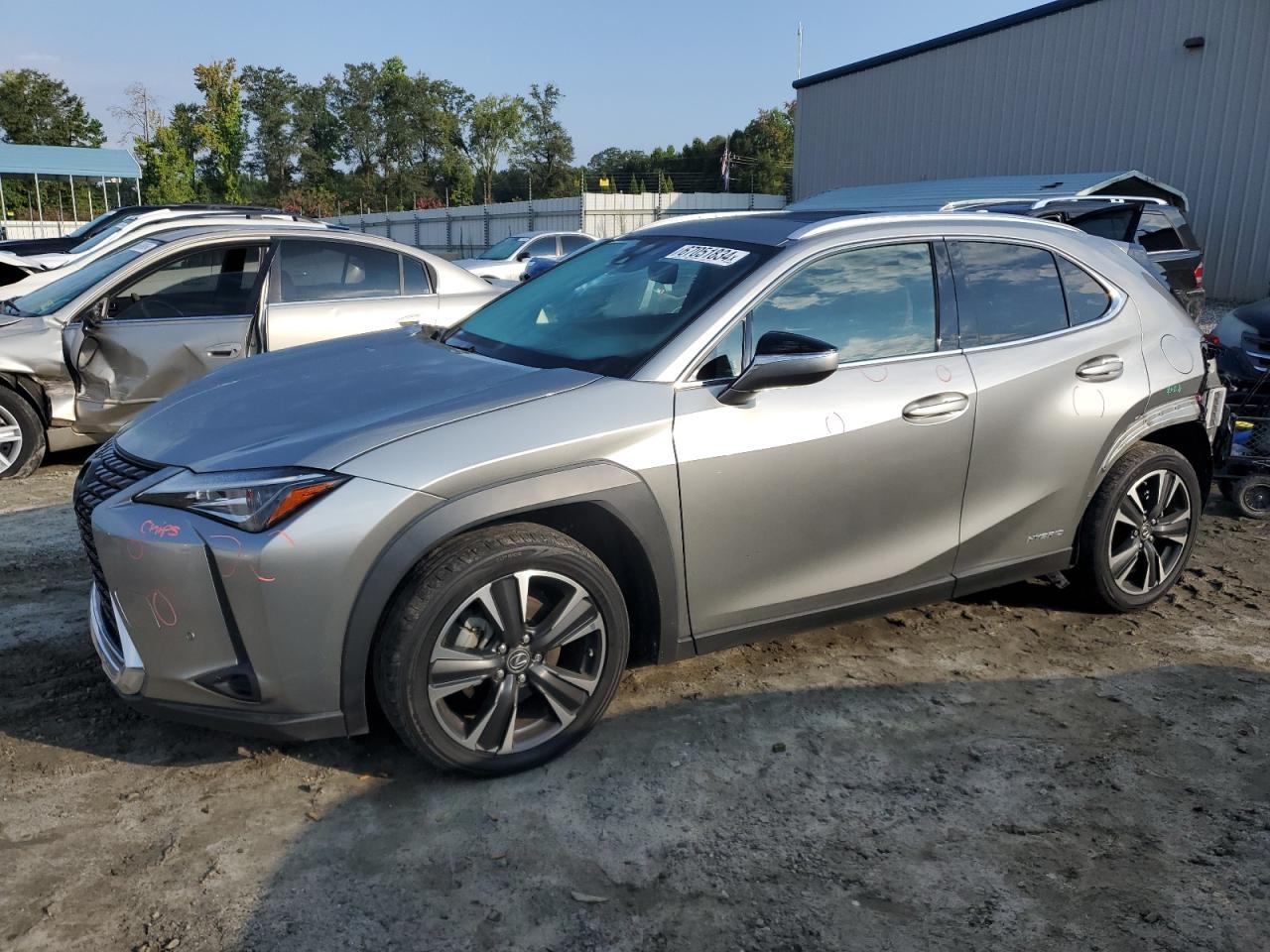 LEXUS UX 250H 2021 silver  hybrid engine JTHP9JBH2M2042580 photo #1