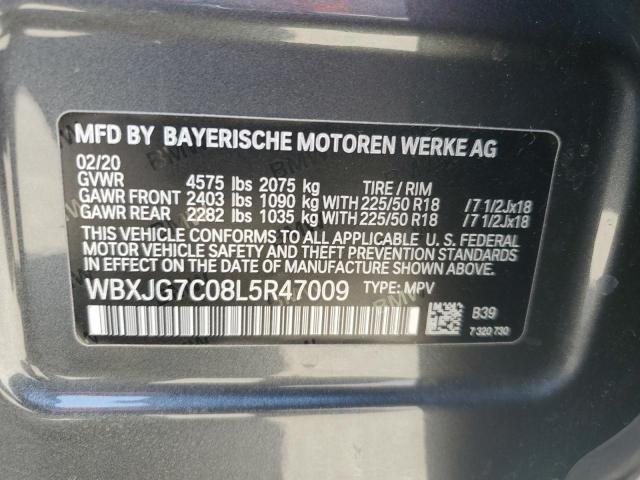 VIN WBXJG7C08L5R47009 2020 BMW X1, Sdrive28I no.13