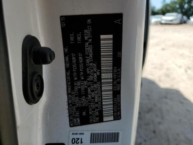 2016 TOYOTA SIENNA XLE - 5TDYK3DC3GS694855