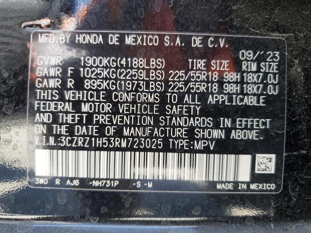 2024 HONDA HR-V SPORT - 3CZRZ1H53RM723025