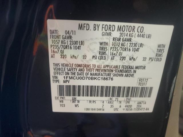 2011 FORD ESCAPE XLT #3260592071