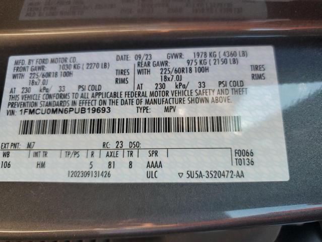 2023 FORD ESCAPE ST - 1FMCU0MN6PUB19693