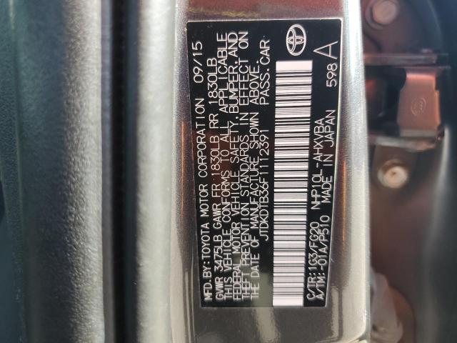 2015 TOYOTA PRIUS C - JTDKDTB36F1112391