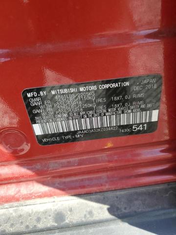 2019 MITSUBISHI OUTLANDER - JA4AD3A32KZ034422