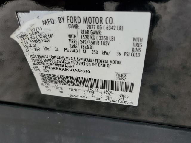 2016 FORD EXPLORER P - 1FM5K8AR6GGA52810