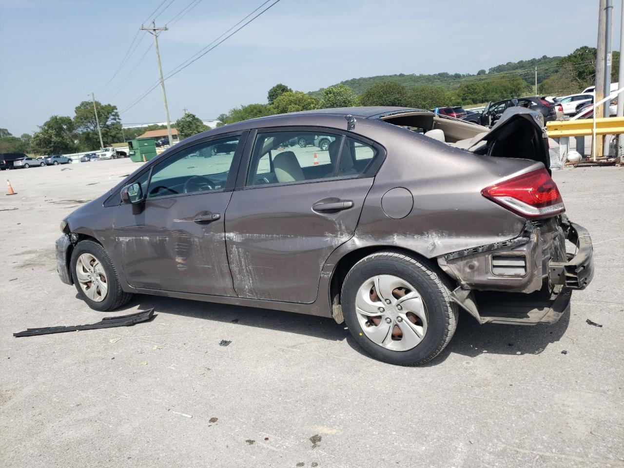 Lot #2776744761 2014 HONDA CIVIC LX