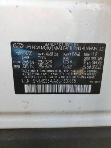 2020 HYUNDAI SANTA FE L - 5NMS53AA8LH301638