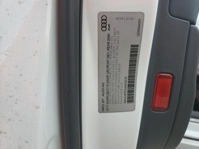2018 AUDI S5 PRESTIG WAUC4CF53JA053015