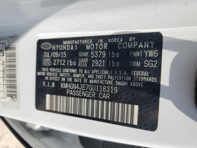 2016 HYUNDAI GENESIS 3. - KMHGN4JE7GU118319