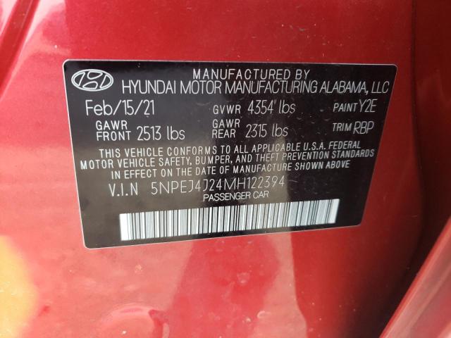 2021 HYUNDAI SONATA SEL - 5NPEJ4J24MH122394