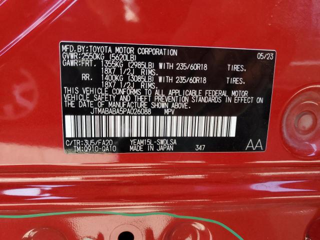 2023 SUBARU SOLTERRA P JTMABABA5PA026088