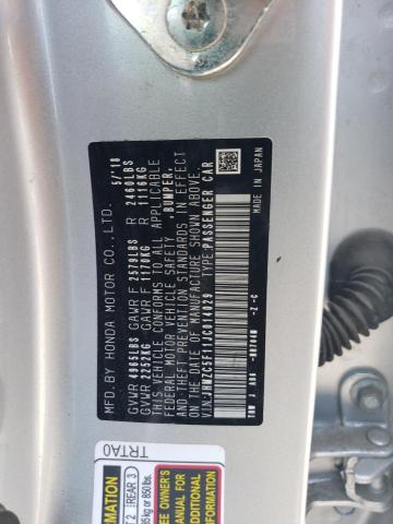 2018 HONDA CLARITY JHMZC5F11JC014029