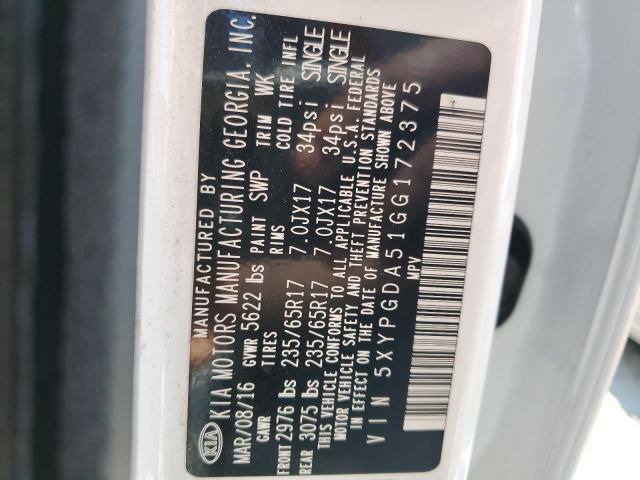 2016 KIA SORENTO LX - 5XYPGDA51GG172375