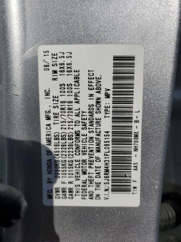 VIN 5J6RM4H31FL095154 2015 Honda CR-V, LX no.13