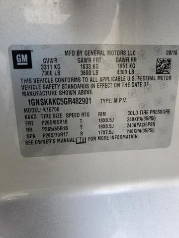 2016 CHEVROLET TAHOE K150 - 1GNSKAKC5GR482901