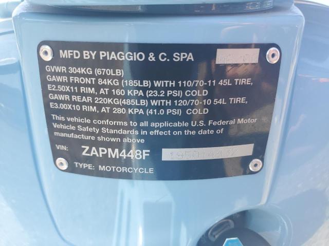 2009 VESPA LX 150 ZAPM448F195014932