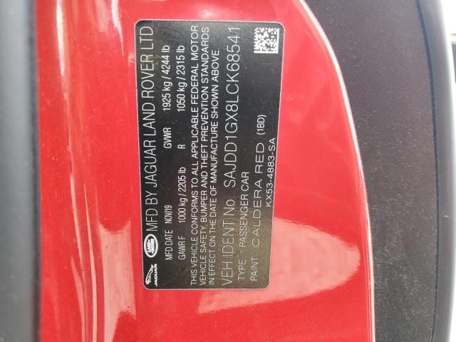 2020 JAGUAR F-TYPE - SAJDD1GX8LCK68541