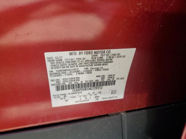 2017 FORD TAURUS SEL - 1FAHP2H85HG129252